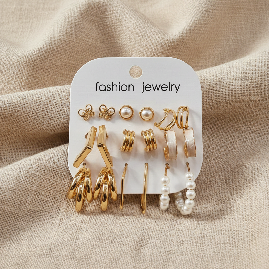 Multi Design Earring Set for Women (Set no.31)