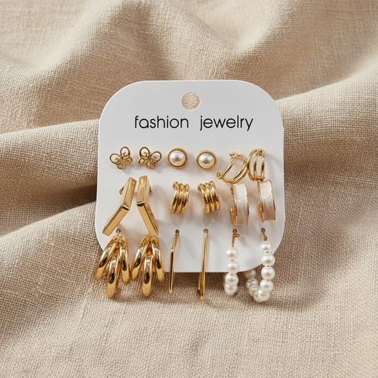 Multi Design Earring Set for Women (Set no.31)