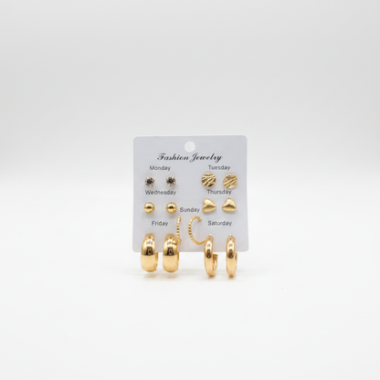 Multi Design Earring Set for Women (Set no.25)