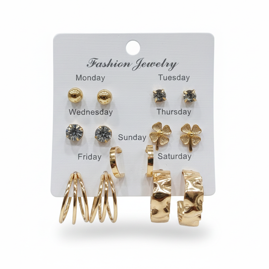 Multi Design Earring Set for Women (Set no.24)