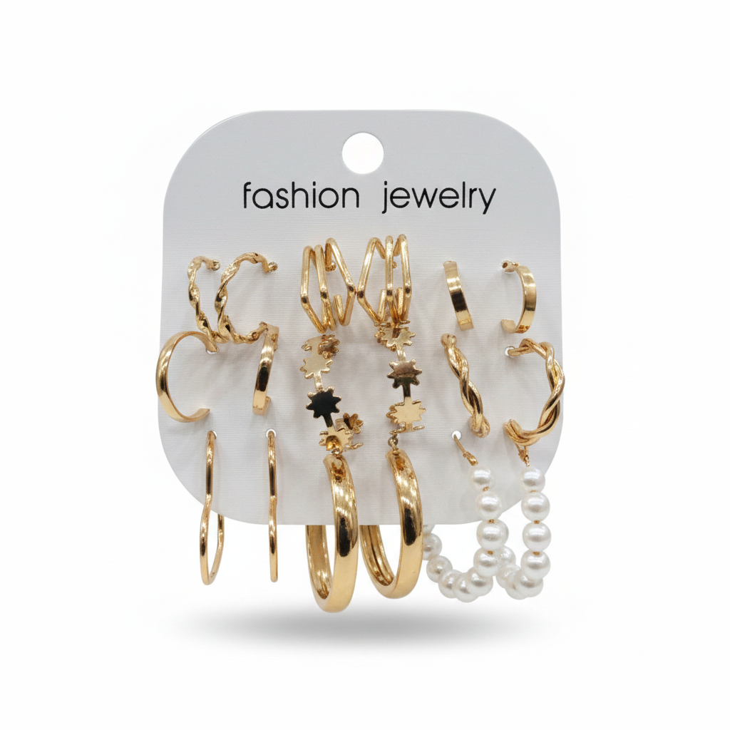 Multi Design Earring Set for Women (Set no.53)