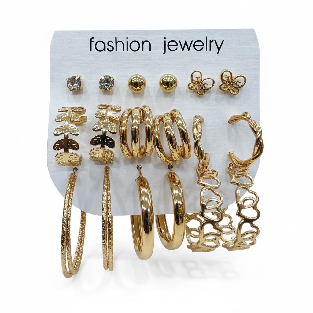 Multi Design Earring Set for Women (Set no.52)