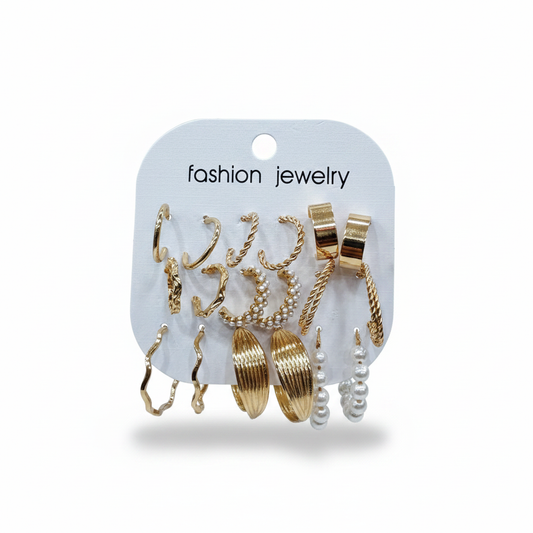 Multi Design Earring Set for Women (Set no.34)