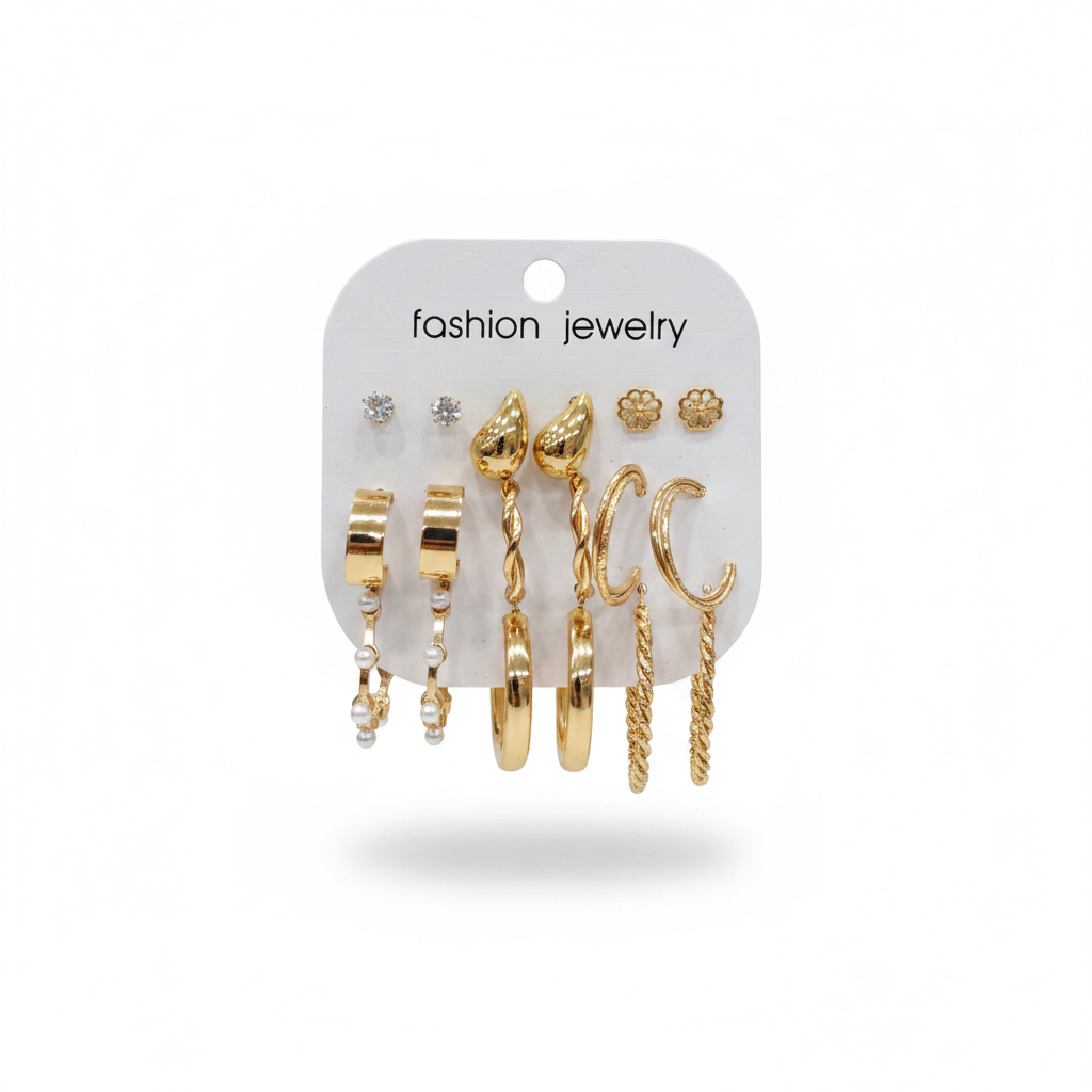Multi Design Earring Set for Women (Set no.32)