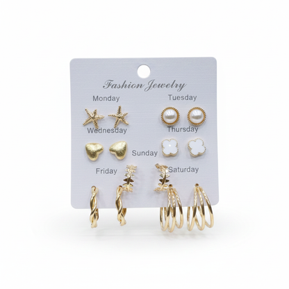 Multi Design Earring Set for Women (Set no.56)