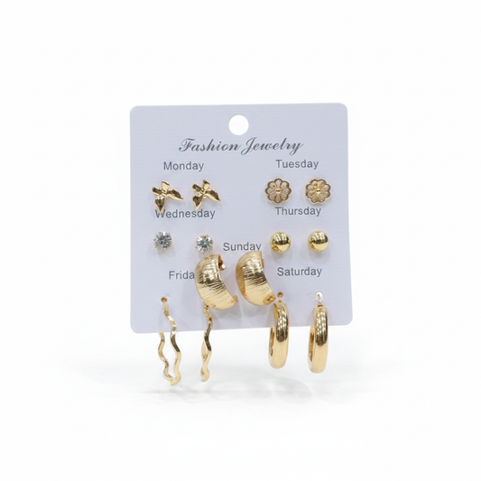 Multi Design Earring Set for Women (Set no.22)
