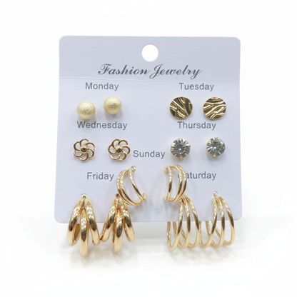 Multi Design Earring Set for Women (Set no.20)