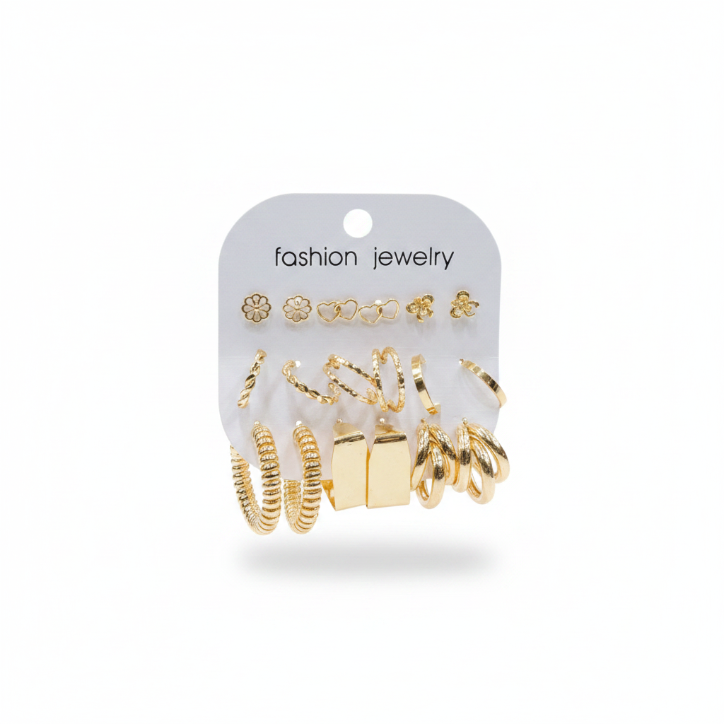 Multi Design Earring Set for Women (Set no.16)