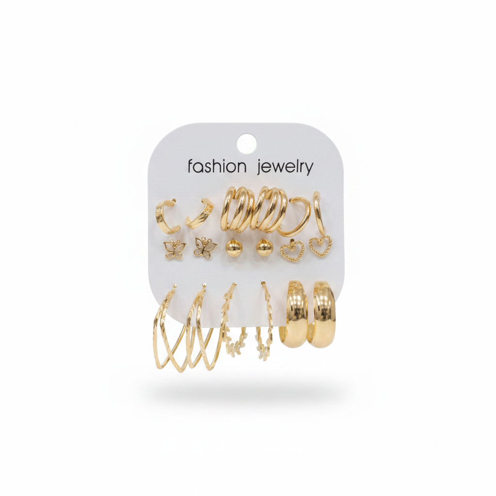 Multi Design Earring Set for Women (Set no.19)