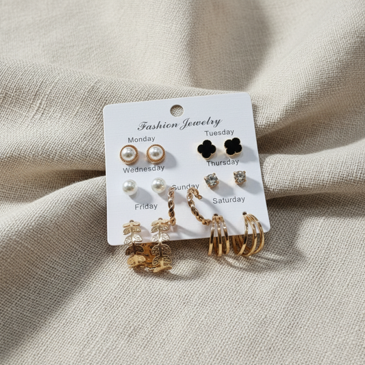 Multi Design Earring Set for Women (Set no.28)